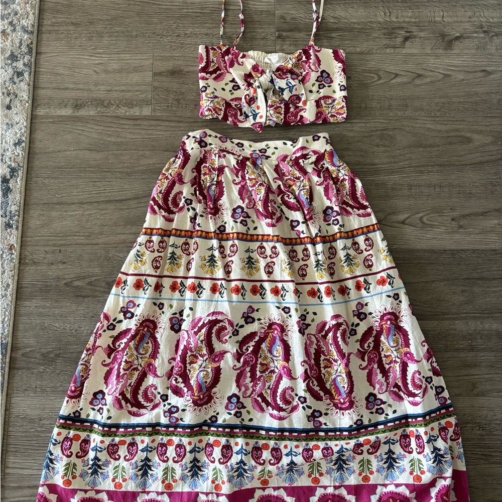 Floral Paisley Two-Piece Set